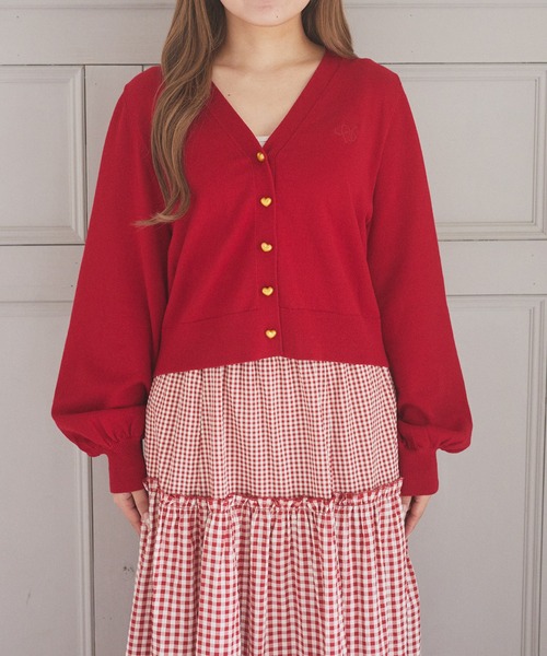 Areeam（アリーム）の「UVカットVネックカーディガン（カーディガン/ボレロ・レディース・ホワイト/レッド・FREE）」の10枚目の写真