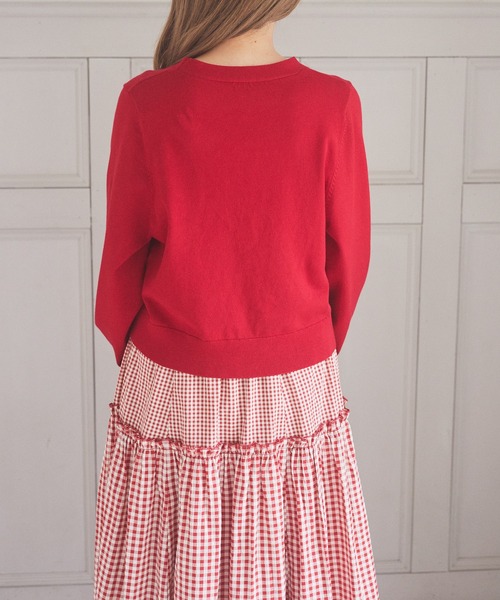 Areeam（アリーム）の「UVカットVネックカーディガン（カーディガン/ボレロ・レディース・ホワイト/レッド・FREE）」の12枚目の写真