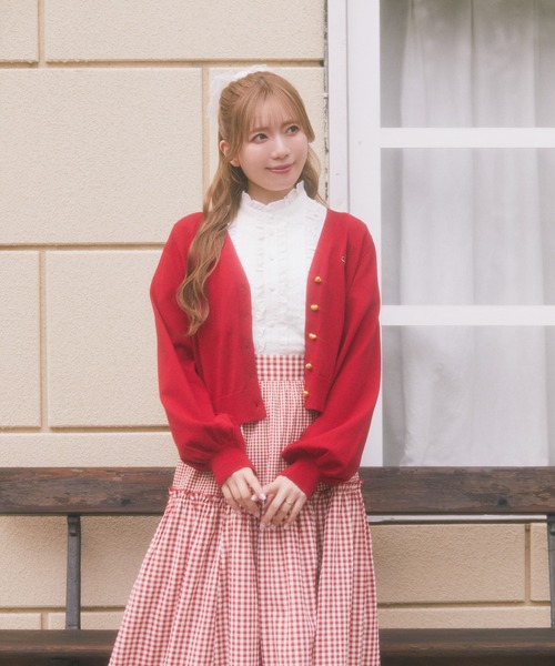 Areeam（アリーム）の「UVカットVネックカーディガン（カーディガン/ボレロ・レディース・ホワイト/レッド・FREE）」の16枚目の写真