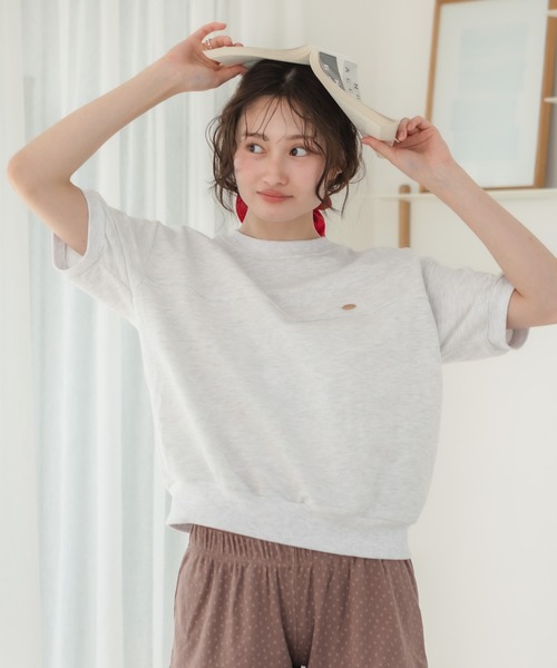 美品♡REMI RELIEF ハーフスリーブ　スウェット　半袖　プルオーバー ハーフスリーブスウェットプルオーバー / 半袖 綿混 トップス