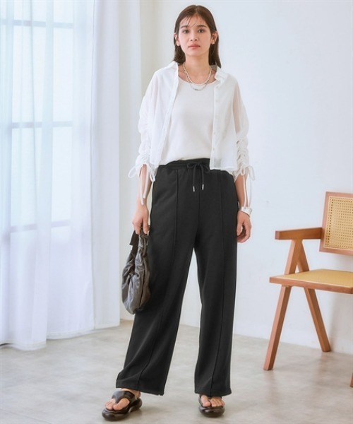 セール】センターシームスウェットパンツ(裾ドロスト付)（スウェット