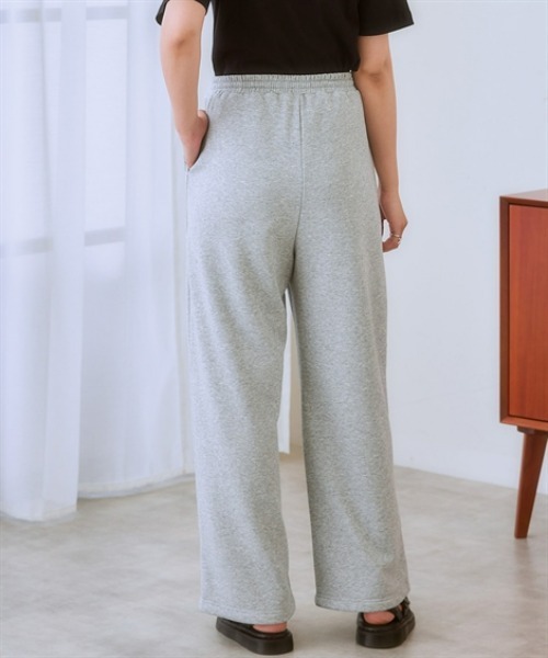 nissen（ニッセン）の「センターシームスウェットパンツ(裾ドロスト付)（スウェットパンツ・レディース・杢グレー/ブラック・LL/S/M/L）」の12枚目の写真