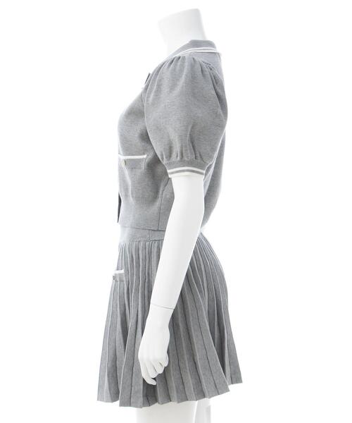 INGNI(イング)の「襟付ニットカーディガン+ニットミニスカパン/セットアップ(セットアップ・レディース・ホワイト×ネイビー/グレー系3/ネイビー系・M)」の18枚目の写真