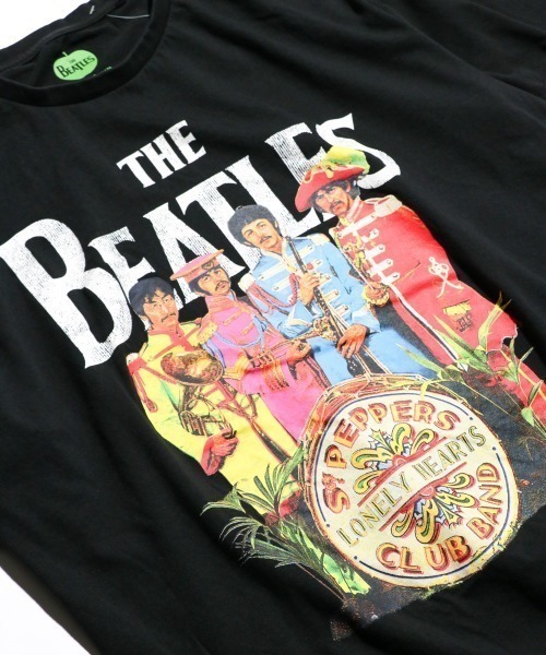 The Beatles(ザビートルズ)の「THRIFTY LOOK / スリフティールック THRIFTY 'THE BEATLES' TEE(Tシャツ/カットソー・メンズ・ネイビー/ブラック・LARGE/X-LARGE/MEDIUM)」の4枚目の写真