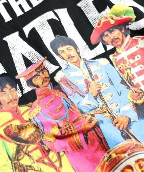 The Beatles(ザビートルズ)の「THRIFTY LOOK / スリフティールック THRIFTY 'THE BEATLES' TEE(Tシャツ/カットソー・メンズ・ネイビー/ブラック・LARGE/X-LARGE/MEDIUM)」の5枚目の写真