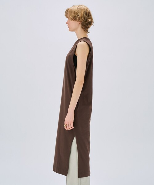 cloenc（クロエンス）の「【マシンウォッシュ】ロングカットソーワンピース（ワンピース・レディース・ブラック/ホワイト/ブラウン系その他/ピンク・02）」の15枚目の写真