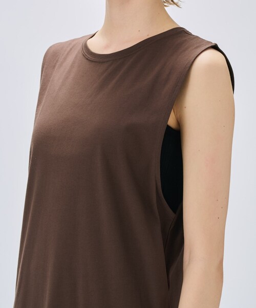 cloenc（クロエンス）の「【マシンウォッシュ】ロングカットソーワンピース（ワンピース・レディース・ブラック/ホワイト/ブラウン系その他/ピンク・02）」の17枚目の写真