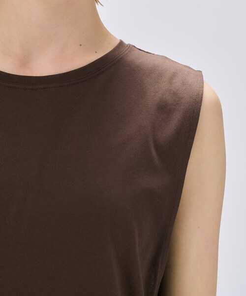 cloenc（クロエンス）の「【マシンウォッシュ】ロングカットソーワンピース（ワンピース・レディース・ブラック/ホワイト/ブラウン系その他/ピンク・02）」の18枚目の写真