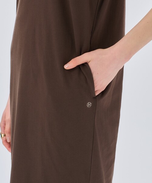 cloenc（クロエンス）の「【マシンウォッシュ】ロングカットソーワンピース（ワンピース・レディース・ブラック/ホワイト/ブラウン系その他/ピンク・02）」の19枚目の写真