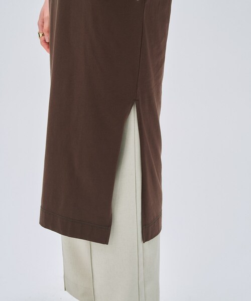 cloenc（クロエンス）の「【マシンウォッシュ】ロングカットソーワンピース（ワンピース・レディース・ブラック/ホワイト/ブラウン系その他/ピンク・02）」の21枚目の写真