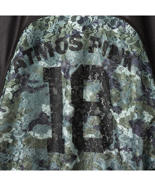 atmos pink(アトモスピンク)の「atmos pink Lace Docking T-shirt / アトモス ピンク レース ドッキング T-シャツ(Tシャツ/カットソー・レディース・シルバー/ブラック/ウッドランド・FREE)」の9枚目の写真