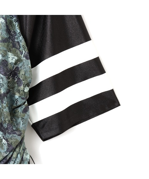 atmos pink(アトモスピンク)の「atmos pink Lace Docking T-shirt / アトモス ピンク レース ドッキング T-シャツ(Tシャツ/カットソー・レディース・シルバー/ブラック/ウッドランド・FREE)」の8枚目の写真