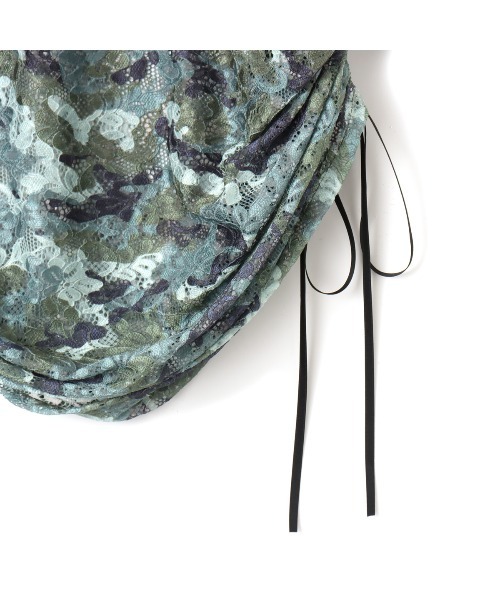 atmos pink(アトモスピンク)の「atmos pink Lace Docking T-shirt / アトモス ピンク レース ドッキング T-シャツ(Tシャツ/カットソー・レディース・シルバー/ブラック/ウッドランド・FREE)」の7枚目の写真