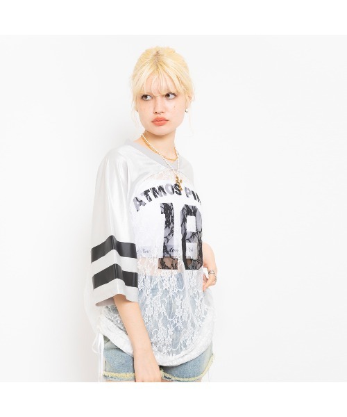 tシャツ atmos pink Lace Docking T-shirt / アトモス ピンク レース ドッキング T-シャツ レディース atmos pink Lace Docking T-shirt / アトモス ピンク レース