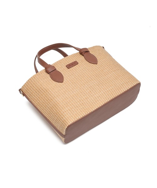 Ungrid(アングリッド)の「【Ungrid/アングリッド】雑材コンビ 巾着トートバッグ(かごバッグ・レディース・ブラック/ブラウン/ホワイト・FREE)」の20枚目の写真