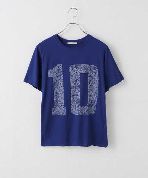 plage(プラージュ)の「NUMBERING Tシャツ(Tシャツ/カットソー・レディース・ブルー/キャメル・FREE)」の1枚目の写真