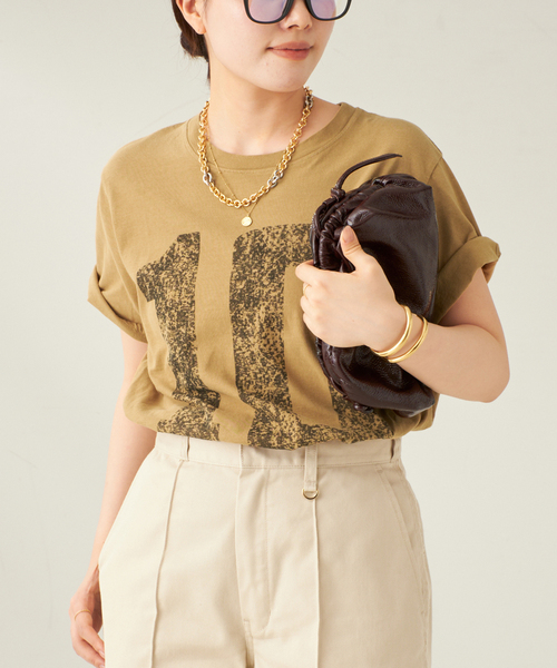plage(プラージュ)の「NUMBERING Tシャツ(Tシャツ/カットソー・レディース・ブルー/キャメル・FREE)」の17枚目の写真