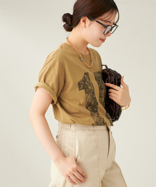 plage(プラージュ)の「NUMBERING Tシャツ(Tシャツ/カットソー・レディース・ブルー/キャメル・FREE)」の15枚目の写真