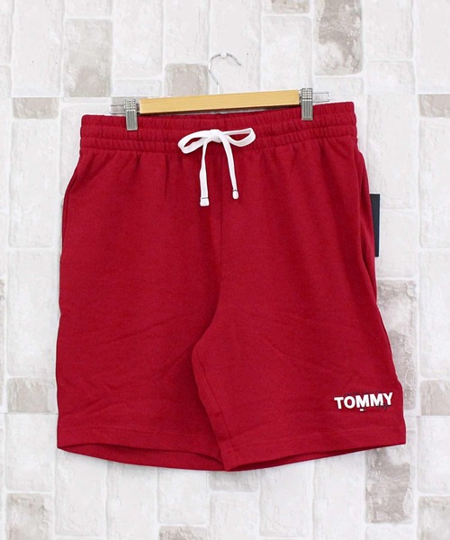TOMMY HILFIGER(トミーヒルフィガー)の「ワンポイントロゴフレンチテリースウェットハーフパンツ(スウェットパンツ・メンズ・グレー/ネイビー/レッド・S/M/L/XL)」の16枚目の写真