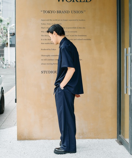 markaware(マーカウェア)の「COMFORT FIT S/S SHIRT(シャツ/ブラウス・メンズ・ブラック/ネイビー・1/2)」の6枚目の写真