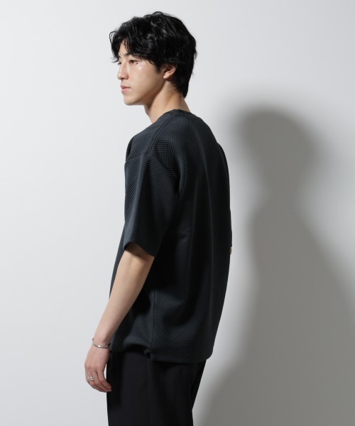 NANO universe（ナノユニバース）の「フクレジャガードポケットTシャツ（Tシャツ/カットソー・メンズ・ホワイト/ネイビー/ターコイズブルー/スミクロ・S/M/L）」の14枚目の写真