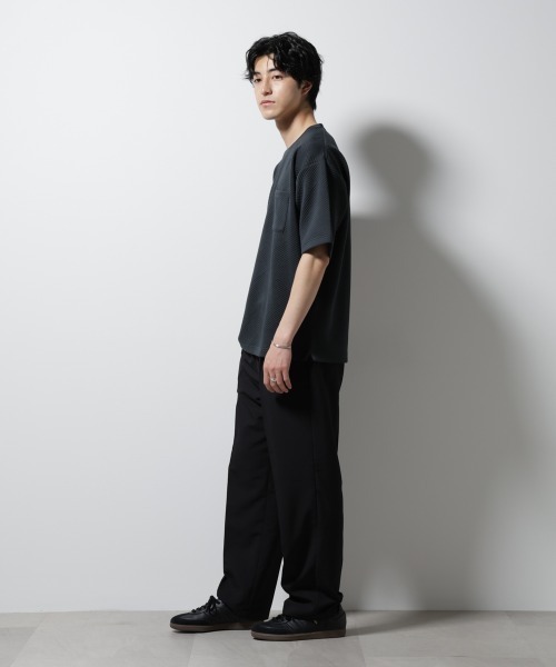 NANO universe（ナノユニバース）の「フクレジャガードポケットTシャツ（Tシャツ/カットソー・メンズ・ホワイト/ネイビー/ターコイズブルー/スミクロ・S/M/L）」の17枚目の写真