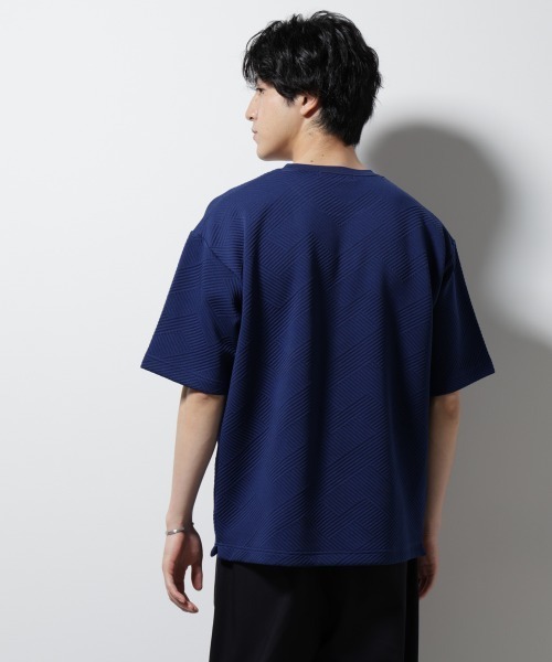 NANO universe（ナノユニバース）の「フクレジャガードポケットTシャツ（Tシャツ/カットソー・メンズ・ホワイト/ネイビー/ターコイズブルー/スミクロ・S/M/L）」の21枚目の写真