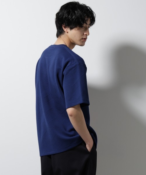NANO universe（ナノユニバース）の「フクレジャガードポケットTシャツ（Tシャツ/カットソー・メンズ・ホワイト/ネイビー/ターコイズブルー/スミクロ・S/M/L）」の20枚目の写真