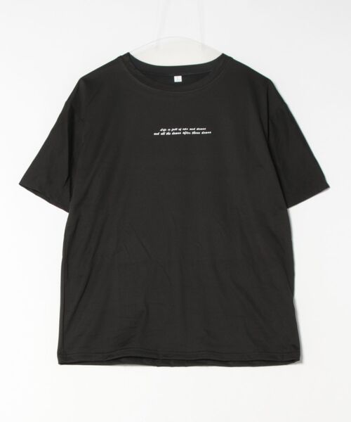 STYLEBLOCK(スタイルブロック)の「英字プリント半袖Tシャツ(Tシャツ/カットソー・レディース・ブラック/ホワイト/オレンジ/グリーン・M/XL/L/2XL)」の7枚目の写真