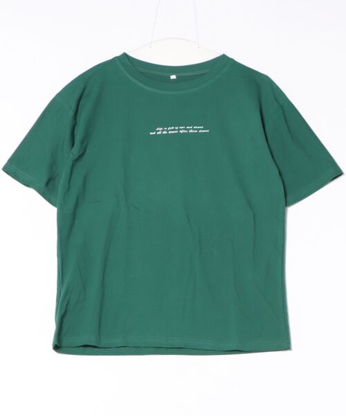 STYLEBLOCK(スタイルブロック)の「英字プリント半袖Tシャツ(Tシャツ/カットソー・レディース・ブラック/ホワイト/オレンジ/グリーン・M/XL/L/2XL)」の8枚目の写真