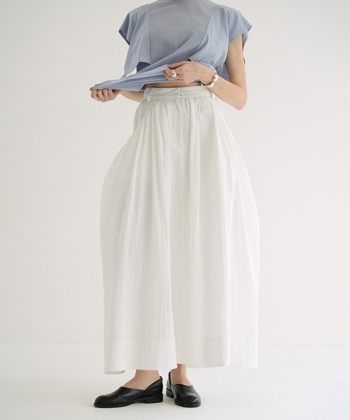 【新品】　CLANE VOLUME DOME SKIRT 白 サイズ1 VOLUME DOME SKIRT｜SKIRT/PANTS(スカート/パンツ)｜CLANE