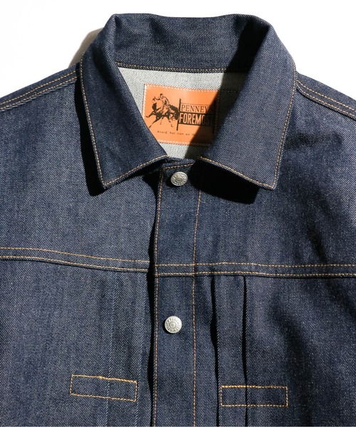 【未使用】プリスティン　リコットンデニムジャケット PENNEY'S FOREMOST / ペニーズフォアモスト PLEATS JACKET 1ST