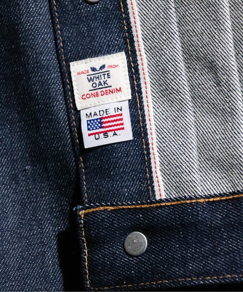 PENNEYS（ぺニーズ）の「PENNEY'S FOREMOST / ペニーズフォアモスト PLEATS JACKET 1ST RIGID リジッドデニム デニムジャケット プリーツ（デニムジャケット・メンズ・インディゴブルー・42/44）」の11枚目の写真