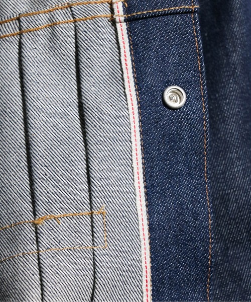 PENNEYS（ぺニーズ）の「PENNEY'S FOREMOST / ペニーズフォアモスト PLEATS JACKET 1ST RIGID リジッドデニム デニムジャケット プリーツ（デニムジャケット・メンズ・インディゴブルー・42/44）」の12枚目の写真