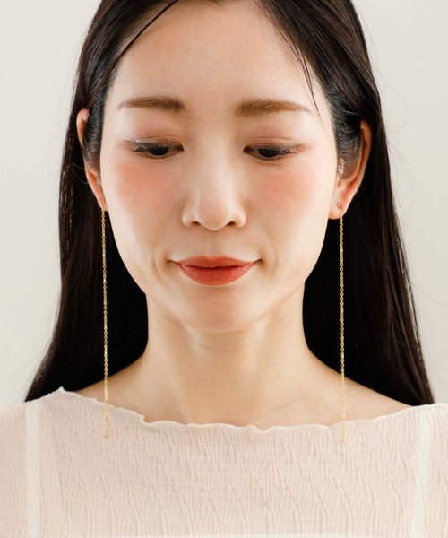 JewCas（ジュアキャス）の「【金属アレルギー対応ノットアレプラス】Deep Lineステンレスピアス[NOP0127]（ピアス（両耳用）・レディース・ゴールド/シルバー・FREE）」の7枚目の写真