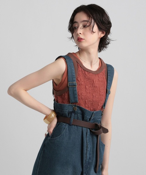 新品★MORGAN DE TOI★フランス★ PARIS チューブタンクトップ♪ 新品☆MORGAN DE TOI☆フランス☆レッドチューブタンクトップ☆S~M