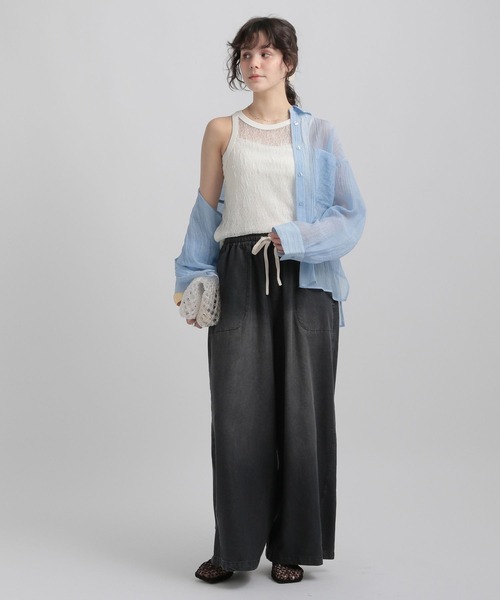 GEORGE'S（ジョージズ）の「レースタンクトップ（タンクトップ・レディース・アイボリー/ブラック/レッド系その他・MEDIUM/SMALL）」の5枚目の写真