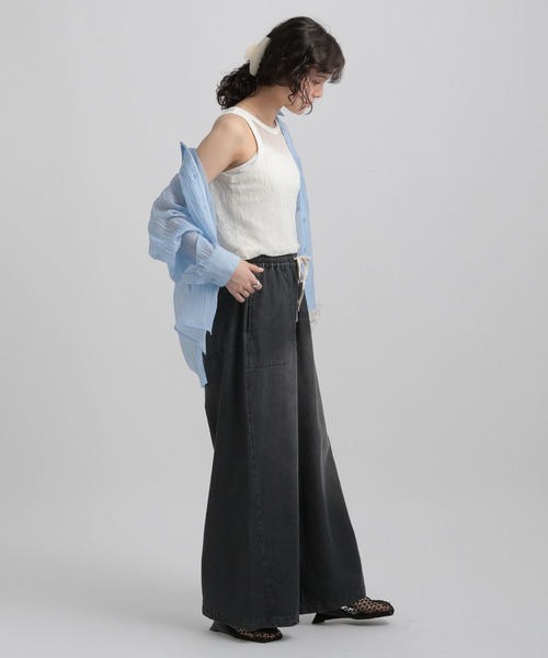 GEORGE'S（ジョージズ）の「レースタンクトップ（タンクトップ・レディース・アイボリー/ブラック/レッド系その他・MEDIUM/SMALL）」の7枚目の写真