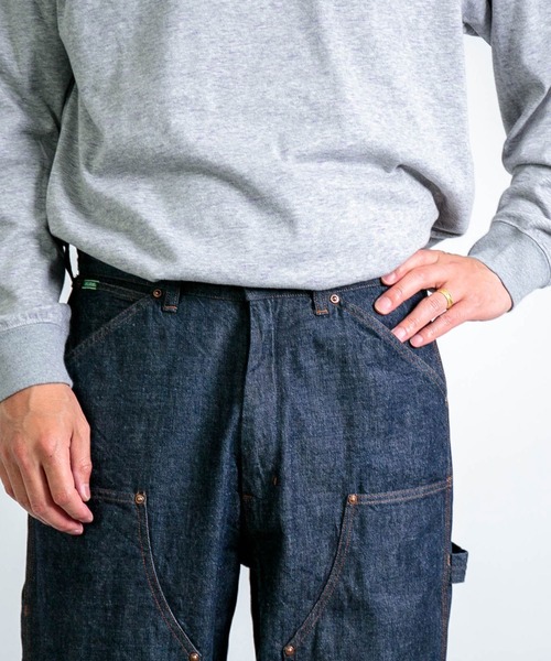 雰囲気抜群 日本製 スペルバウンド デニム ペインター 32 紺 オムニゴッド 雰囲気抜群 日本製 スペルバウンド デニム ペインター 32 紺