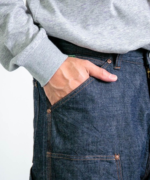 雰囲気抜群 日本製 スペルバウンド デニム ペインター 32 紺 オムニゴッド 雰囲気抜群 日本製 スペルバウンド デニム ペインター 32 紺