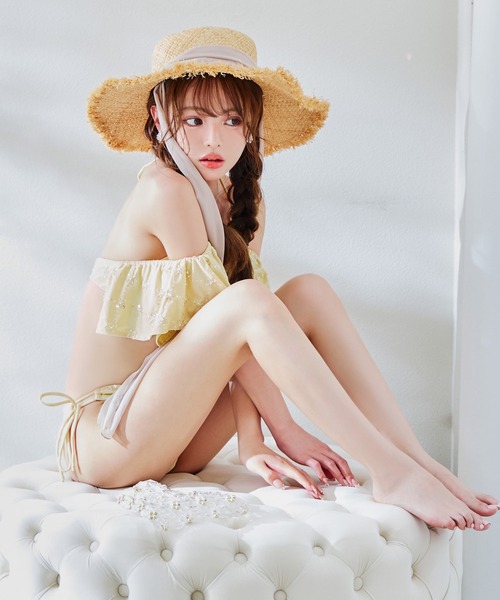 【超美品】 Nenamew ギンガム オフショル フリル ビキニ 超美品】 Nenamew ギンガム オフショル フリル ビキニ - メルカリ