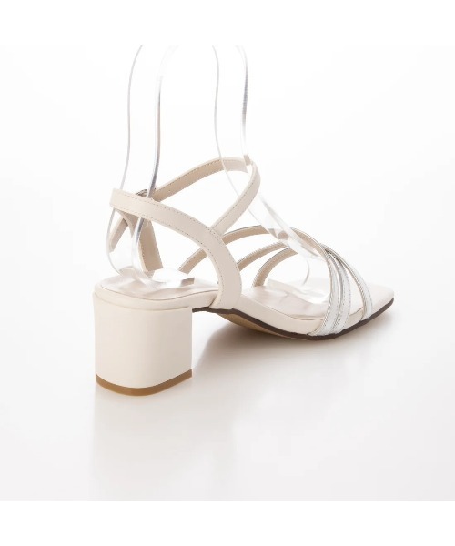 Pitti（ピッティ）の「【WEB限定】アシンメトリークロスサンダル（サンダル・レディース・ゴールド/ブラック/シルバー・L/M/S）」の5枚目の写真