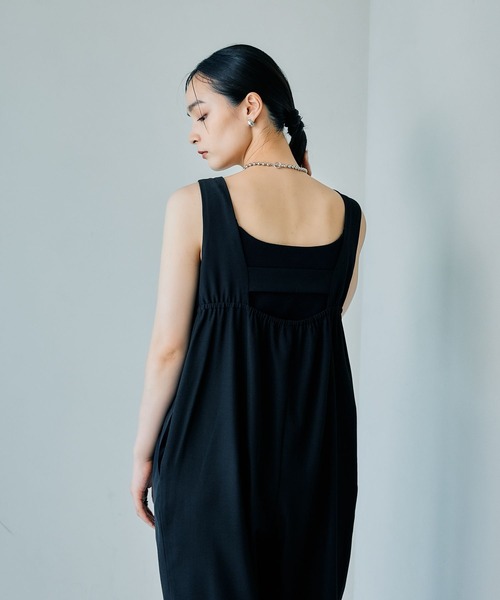 LEPSIM（レプシィム）の「オールインワン　321492（つなぎ/オールインワン・レディース・ブラック/カーキブラウン・FREE）」の6枚目の写真