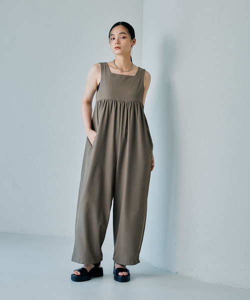 人気完売商品 LEPSIM レプシィム オールインワン サロペ パンツ グレー 楽天市場】スカーチョサロペット LEPSIM レプシィム