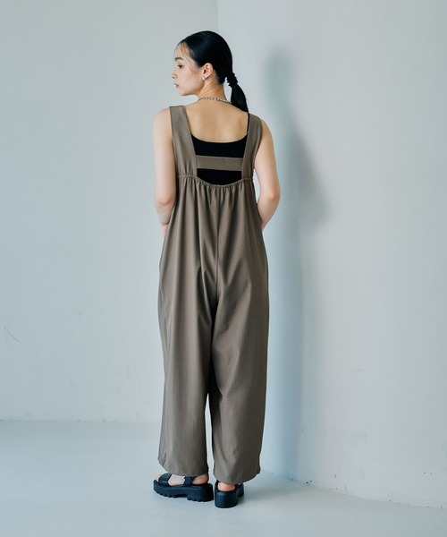 LEPSIM（レプシィム）の「オールインワン　321492（つなぎ/オールインワン・レディース・ブラック/カーキブラウン・FREE）」の9枚目の写真