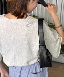 CIAOPANIC TYPY（チャオパニックティピー）の「シアースラブワンポイント刺繍オーバー半袖Tee（Tシャツ/カットソー）」