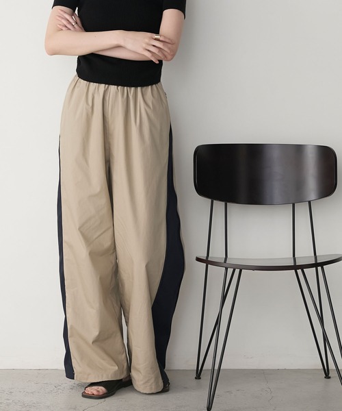 forksy.】サイド切替ジップアップワイドパンツ forksy.│MONO