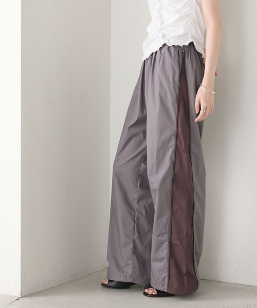 forksy.（フォルクシー）の「【forksy.】サイド切替ジップアップワイドパンツ（その他パンツ・レディース・ベージュ/ブラック/グレー・FREE）」の14枚目の写真