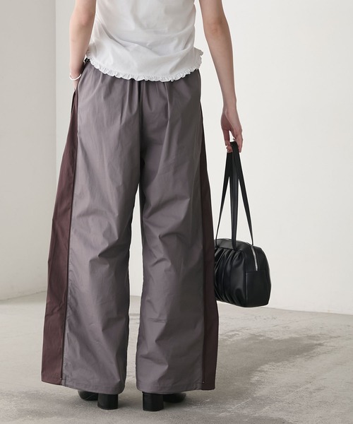 forksy.】サイド切替ジップアップワイドパンツ forksy.│MONO-MART