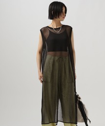 BAYFLOW | [スリット入り]メッシュプルオーバーワンピース(ワンピース)